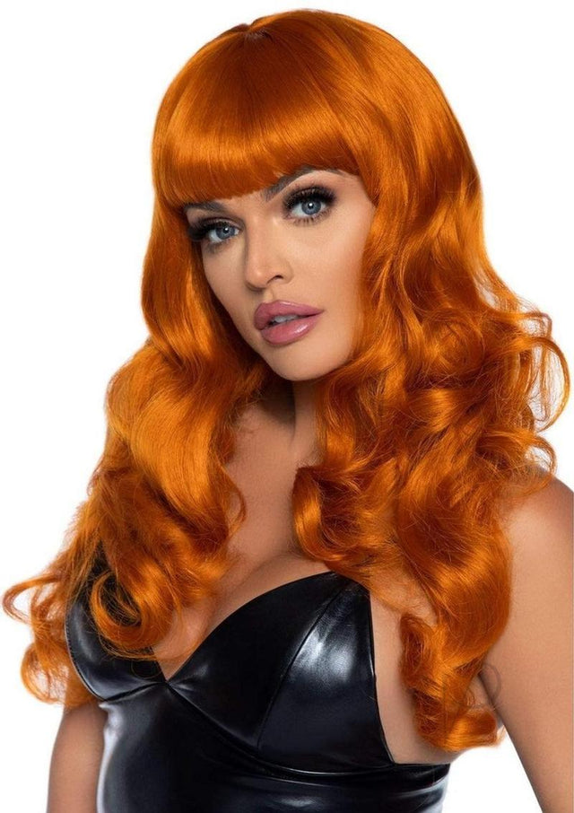 Leg Avenue Misfit Long Wavy Bang Wig - O/S - Ginger