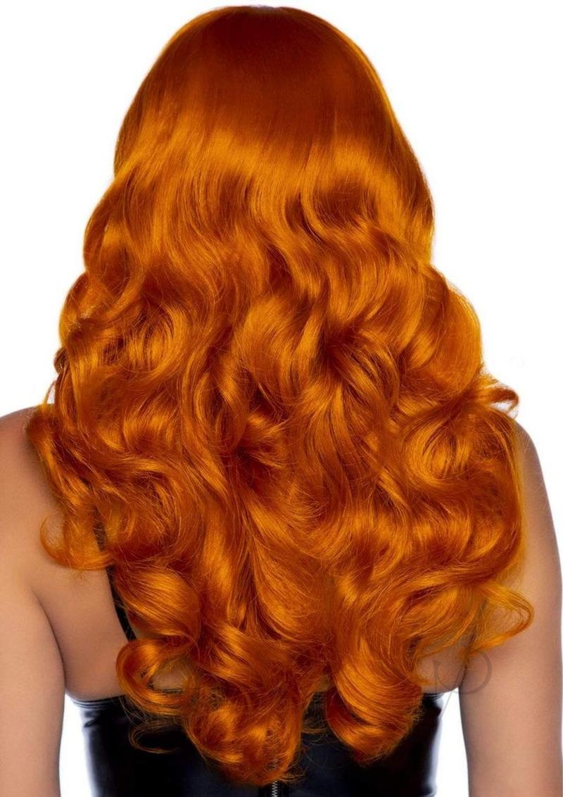 Leg Avenue Misfit Long Wavy Bang Wig - OS - Ginger