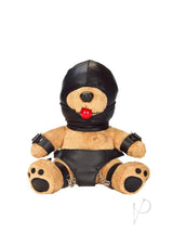 Bondage Bearz Gary Gag Ball Stuffed Animal - Brown/Black