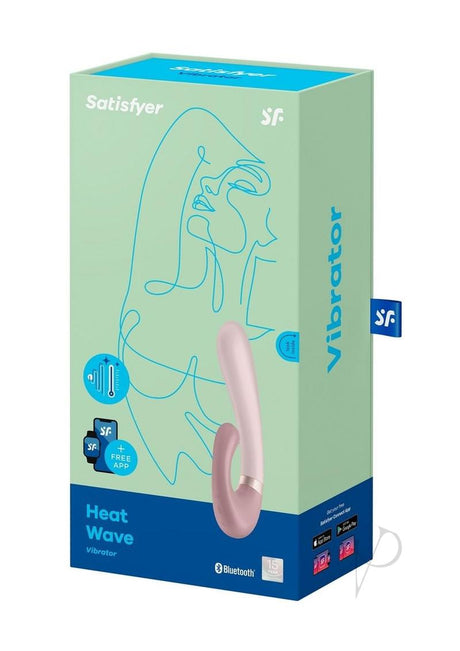 Satisfyer Heat Wave Silicone Warming Rabbit Vibrator - Mauve