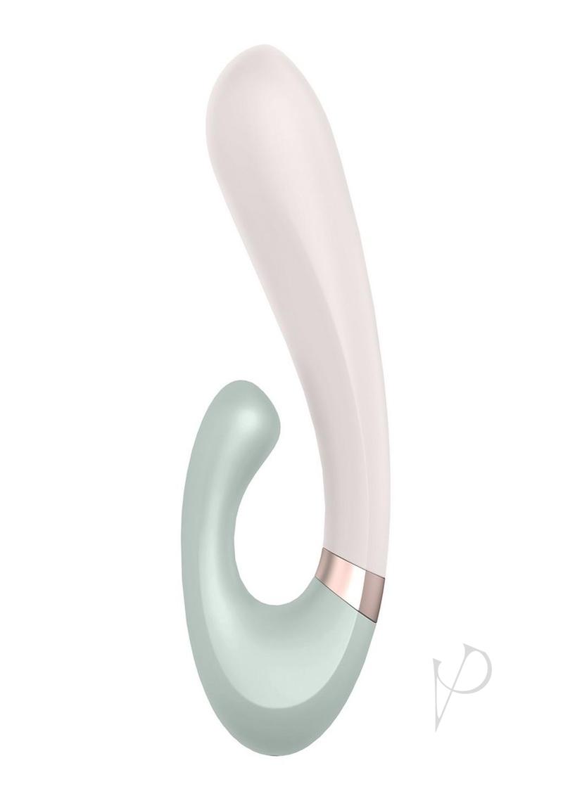 Satisfyer Heat Wave Silicone Warming Rabbit Vibrator - Mint