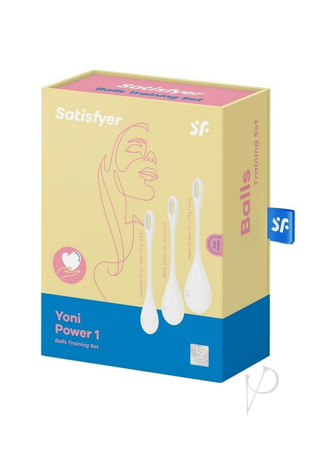 Satisfyer Yoni Power 1 Silicone Weighted Ben Wa Balls Set - White