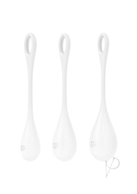 Satisfyer Yoni Power 1 Silicone Weighted Ben Wa Balls Set - White