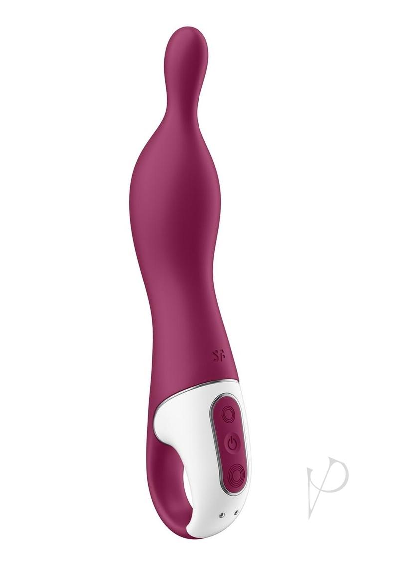 Satisfyer A-Mazing 1 Silicone Vibrating Stimulator - Berry