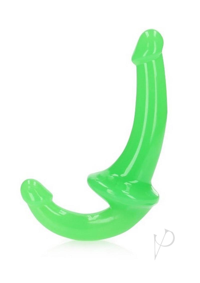 RealRock Strapless Strap-On Glow in the Dark Dildo 6in - Green