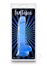 Fantasia Ballsy Dildo 6.5in - Blue