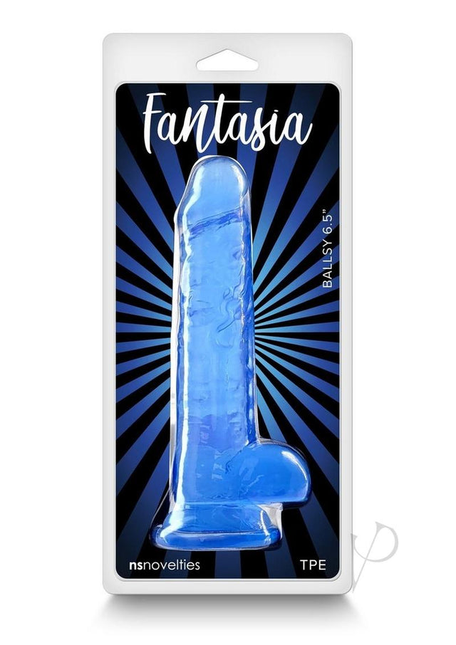 Fantasia Ballsy Dildo 6.5in - Blue