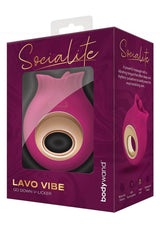 Bodywand Socialite Lavo Rechargeable Silicone Clitoral Licker Vibe - Pink