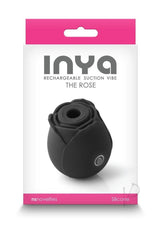 Inya The Rose Silicone Rechargeable Clitoral Stimulator - Black