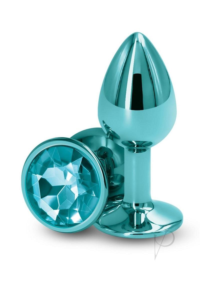Rear Assets Aluminum Anal Plug - Small - Teal