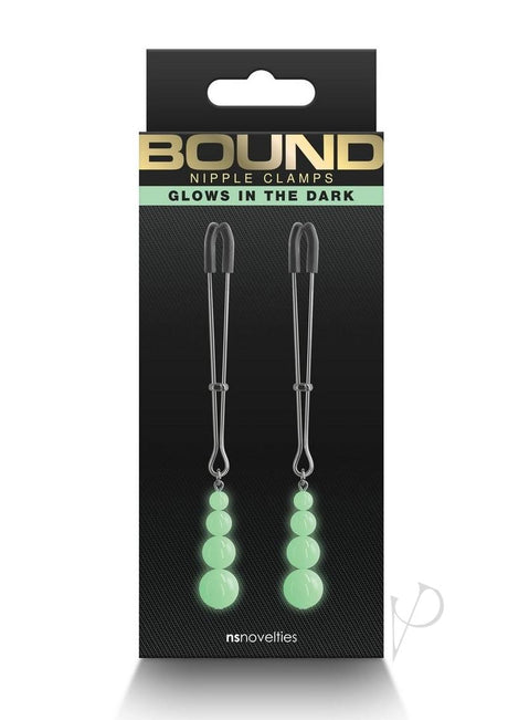 Bound Nipple Clamps G2 Iron Glow in the Dark - Gray