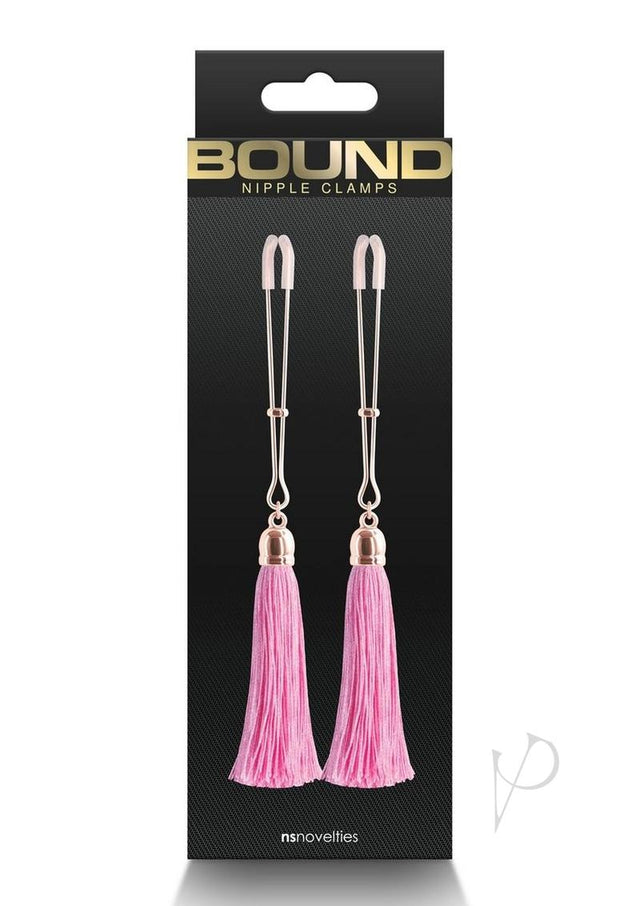 Bound Nipple Clamps T1 - Rose Gold/Pink