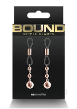 Bound Nipple Clamps D1 - Rose Gold