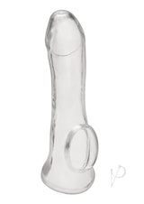 Blue Line Transparent Penis Enhancing Sleeve Extension 6.25in - Clear
