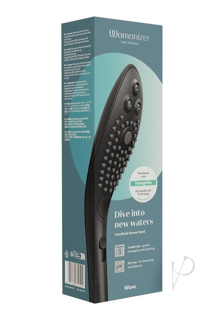 Womanizer Wave Silicone Hydro Stimulator- Black