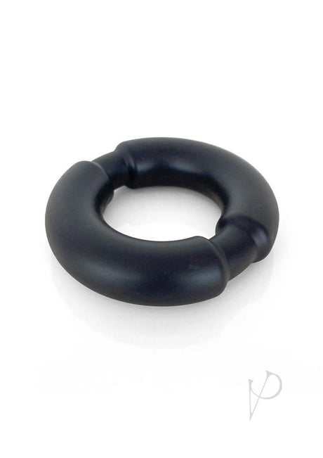 Vers Liquid Silicone Ball Stretcher Weighted Steel Core - Black