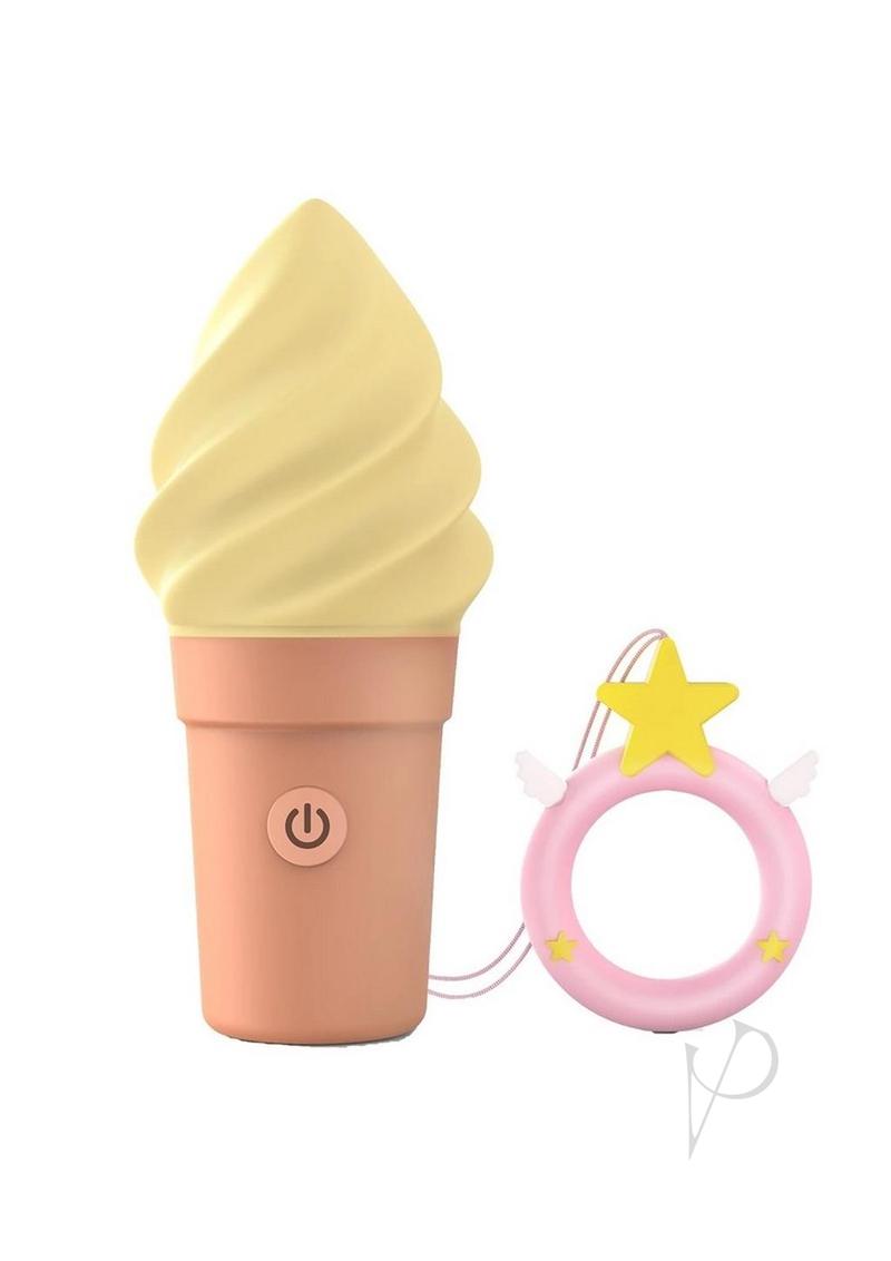 Cand'Ice Rechargeable Silicone Clitoral Stimulator - Vanilla Pop