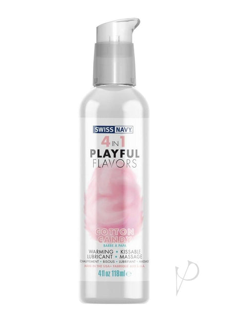 Swiss Navy 4 in 1 Flavored Lubricant 4oz - Cotton Candy