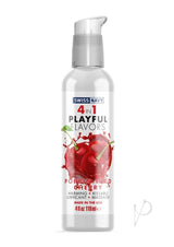 Swiss Navy 4 In 1 Flavored Lubricant 4oz - Poppin Wild Cherry