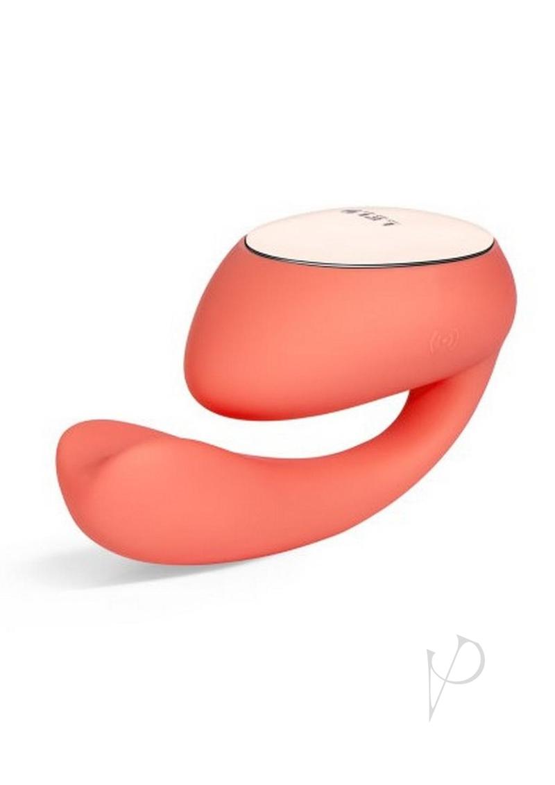 Ida Wave App Compatible Rechargeable Dual Stimulating Vibrator - Coral Red