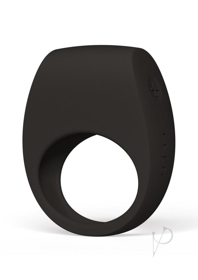 Tor 3 Rechargeable Silicone Vibrating Couples Cock Ring - Black