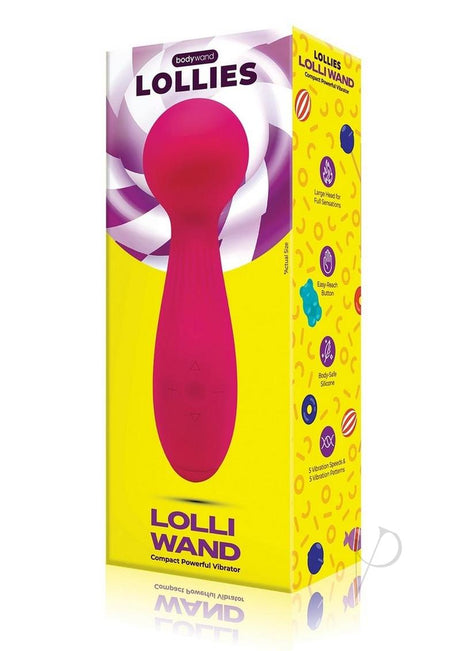 Bodywand Lollies Rechargeable Silicone Clitoral Vibrator - Hot Pink