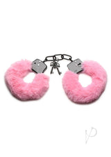 Master Series Cuffed in Fur Furry Handcuffs - Pink