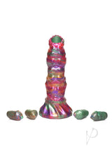 Creature Cocks Larva Silicone Ovipositor Dildo with Eggs - Multicolor