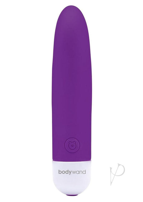 Bodywand Mini Lipstick Rechargeable Silicone Vibrator - Neon Purple