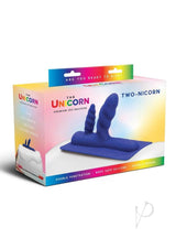 Cowgirl Unicorn Two-Nicorn Silicone Attachment - Navy Blue