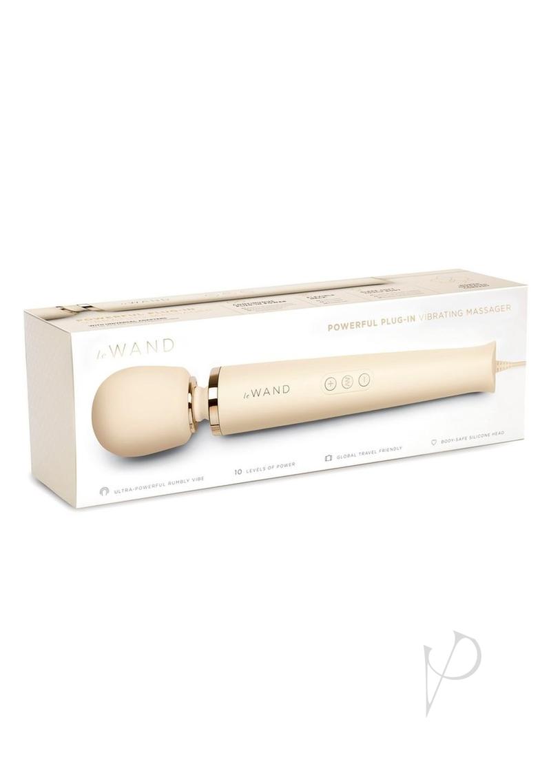 Le Wand Plugin Vibrating Massager - Cream