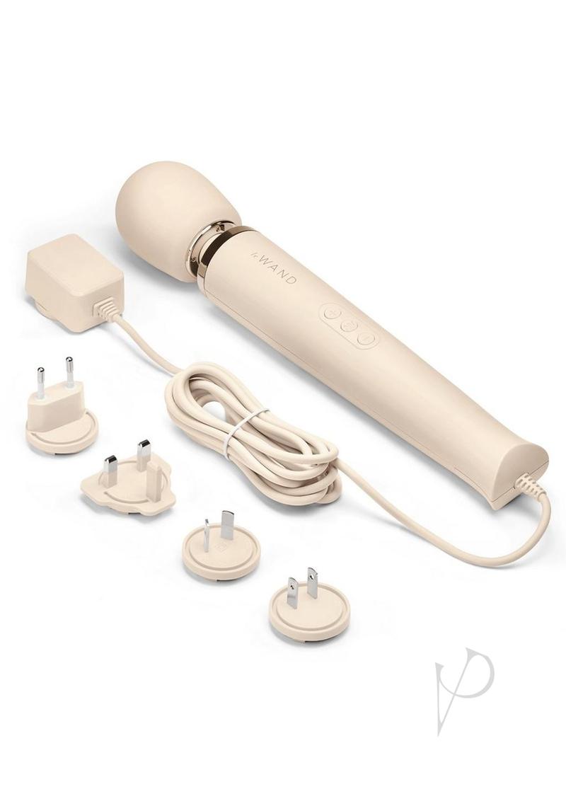 Le Wand Plugin Vibrating Massager - Cream