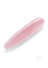 Le Wand Crystal Dildo with Silicone Ring - Rose Quartz