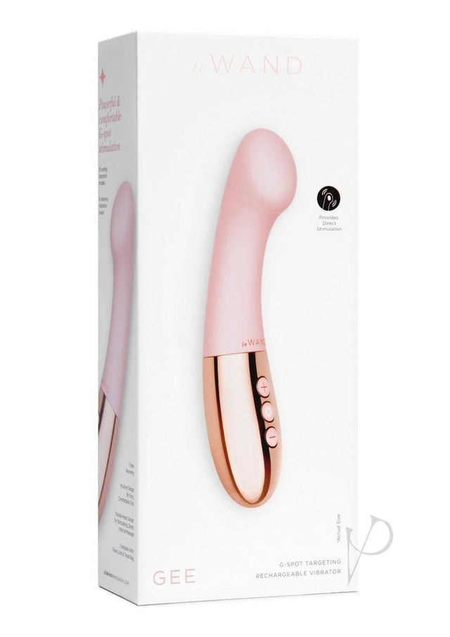 Le Wand Gee Rechargeable Silicone Body Wand - Rose Gold