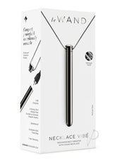 Le Wand Vibrating Necklace Rechargeable Silicone Discreet Vibrator Black