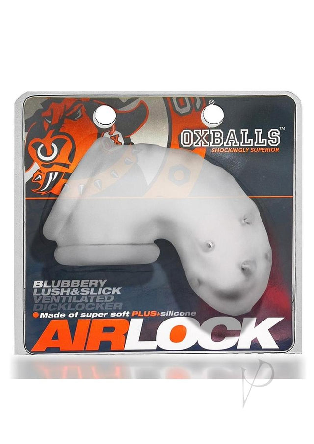 Airlock Air-Lite Vented Silicone Chastity - Clear Ice