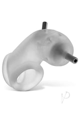 Airlock Electro Air-Lite Vented Silicone Chastity - Clear Ice