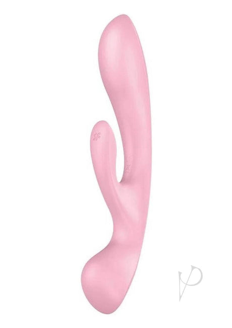 Satisfyer Triple Oh Rechargeable Silicone Dual Stimulating Rabbit Vibrator - Pink