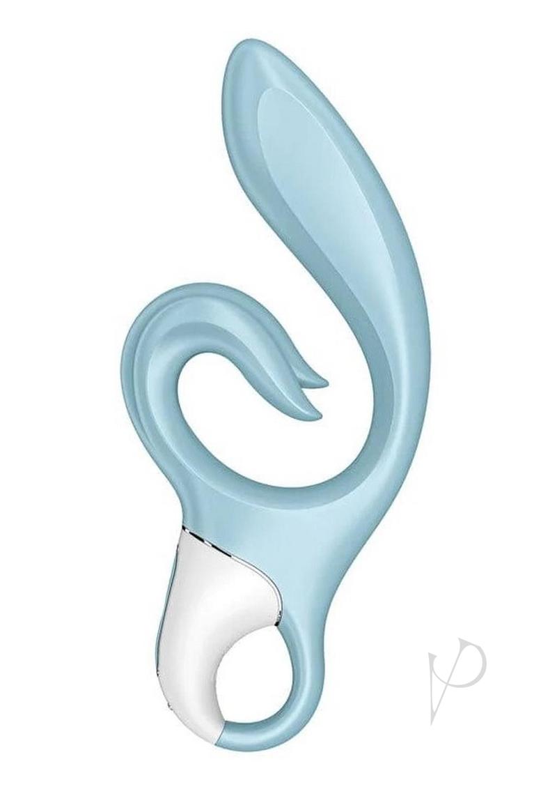 Satisfyer Love Me Rechargeable Silicone Rabbit Vibrator - Blue