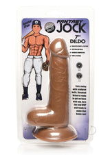 Jock Baseball Brian Dildo with Balls 7in - Caramel