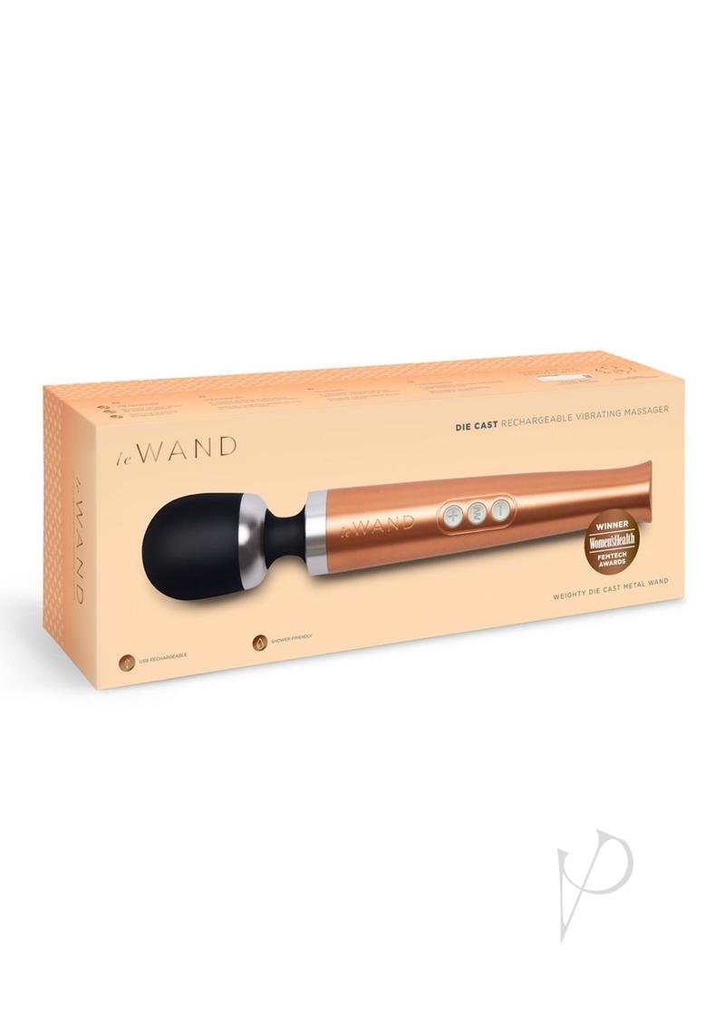 Le Wand Diecast Rechargeable Massager - Rose Gold