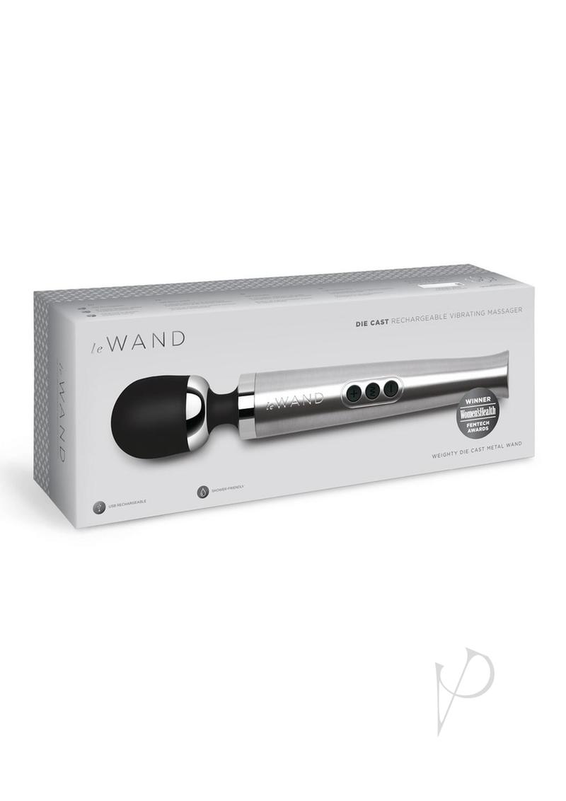 Le Wand Diecast Rechargeable Massager - Silver