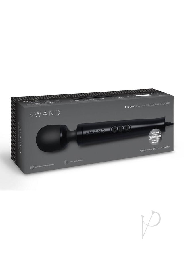 Le Wand Diecast Plug-in Massager - Black