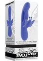 Butterfly Dreams Rechargeable Silicone Dual Stimulating Vibrator - Blue