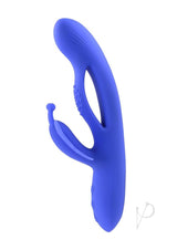 Butterfly Dreams Rechargeable Silicone Rabbit Vibrator - Blue