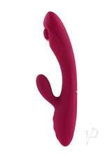 Jammin` G Rechargeable Silicone Rabbit Vibrator - Red