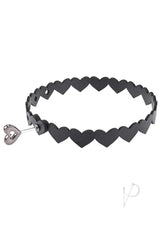 Sex and Mischief Heart Day Collar - Black