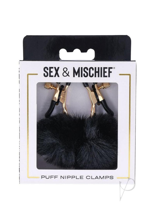 Sex and Mischief Nipple Clamps - Black/Rose Gold