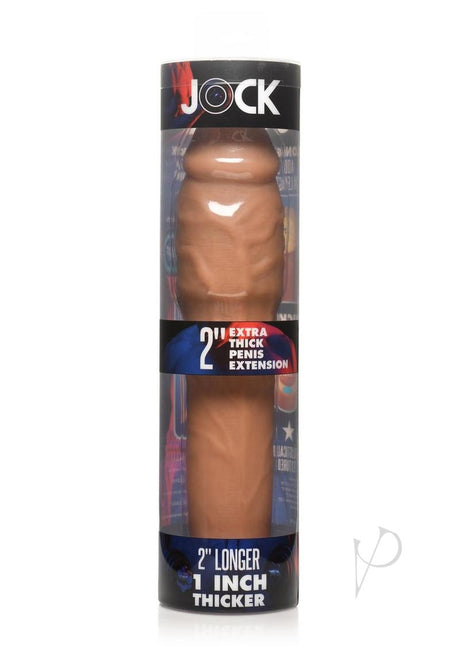 JOCK Extra Thick Penis Extension Sleeve 2in - Caramel