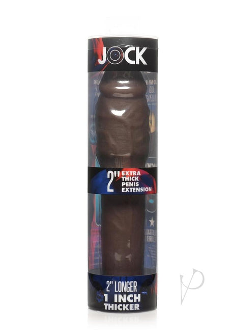 JOCK Extra Thick Penis Extension Sleeve 2in - Chocolate